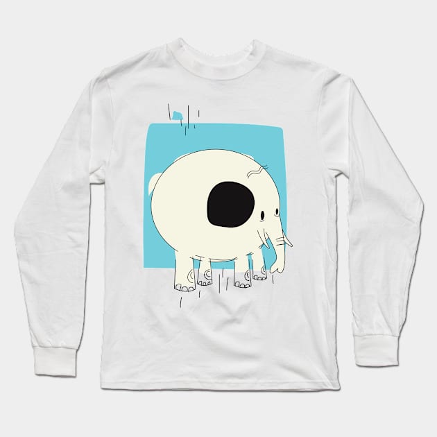 Elephant Long Sleeve T-Shirt by nickemporium1